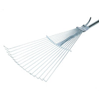 Expanding Lawn Rake Soil Leaves Leaf Raker 15 Teeth 190 - 570mm Span