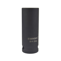 21mm 1/2" Drive Double Deep Metric Impact Socket Single Hex By BERGEN AT021