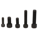 155pc Hex Allen Cap Head Bolts M4 - M6 Carbon Steel Bolt Kits Black Finish