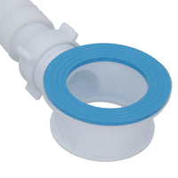 27mm Bath Waste Pipe with Overflow Adaptor Ring with Circular Vertical Overflow