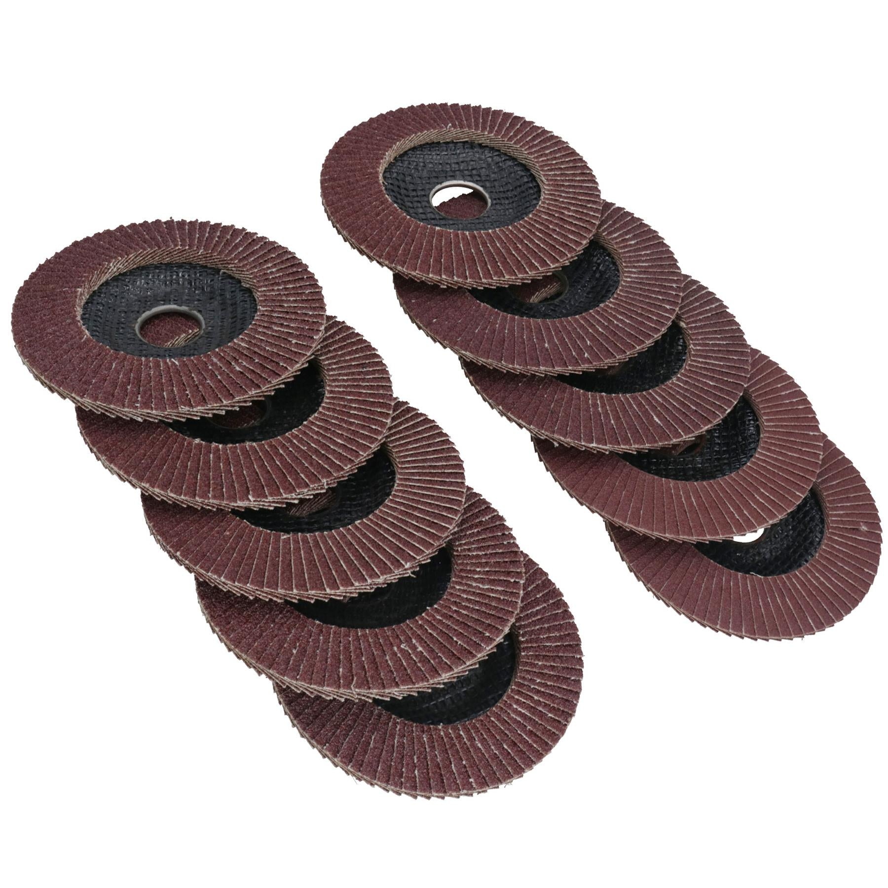 Flap Discs 40 Grit Angle Grinder 4.5" (115mm) Flat Sanding Grinding