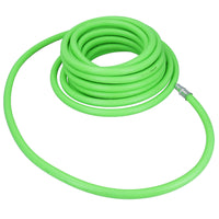 10 Metres Soft Rubber Hi-Vis Air Hose + Quick Release Fittings + Tyre Inflator