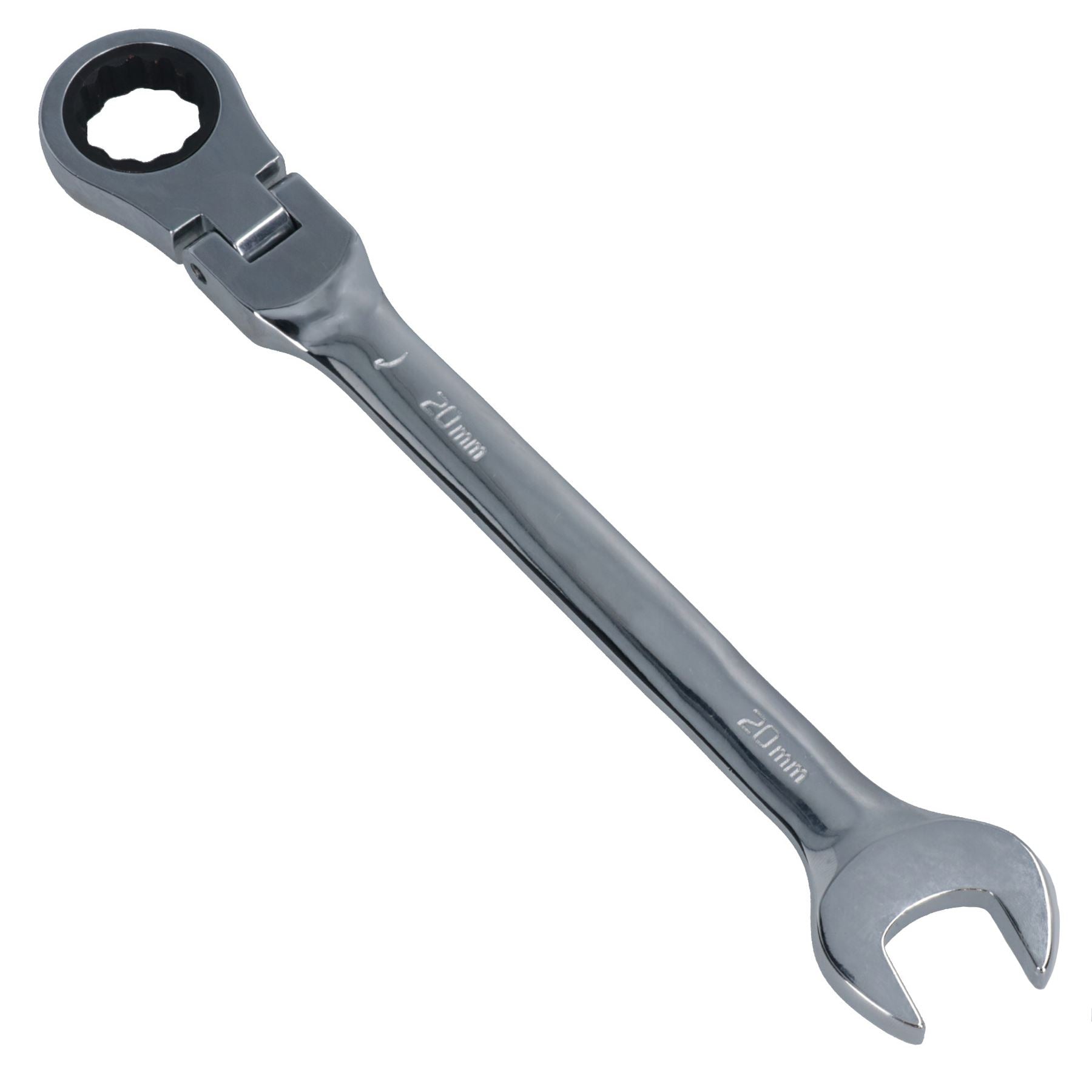 20mm Metric Flexible Combination Ratchet Spanner wrench 12 Sided 72 Teeth