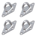 5mm Diamond Eye Plate Tie Down Anchor Ring Stainless Steel A2