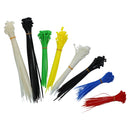 Cable Zip Ties Wraps Fasteners Plastic Nylon Various Sizes Multi Colour 500pc