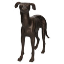 Greyhound Whippet Dog Cast Iron Statue Figure Trophy Ornament Sculpture Pair