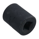 3/8in Drive Shallow Stubby Metric Impacted Impact Socket 6 Sided Single Hex