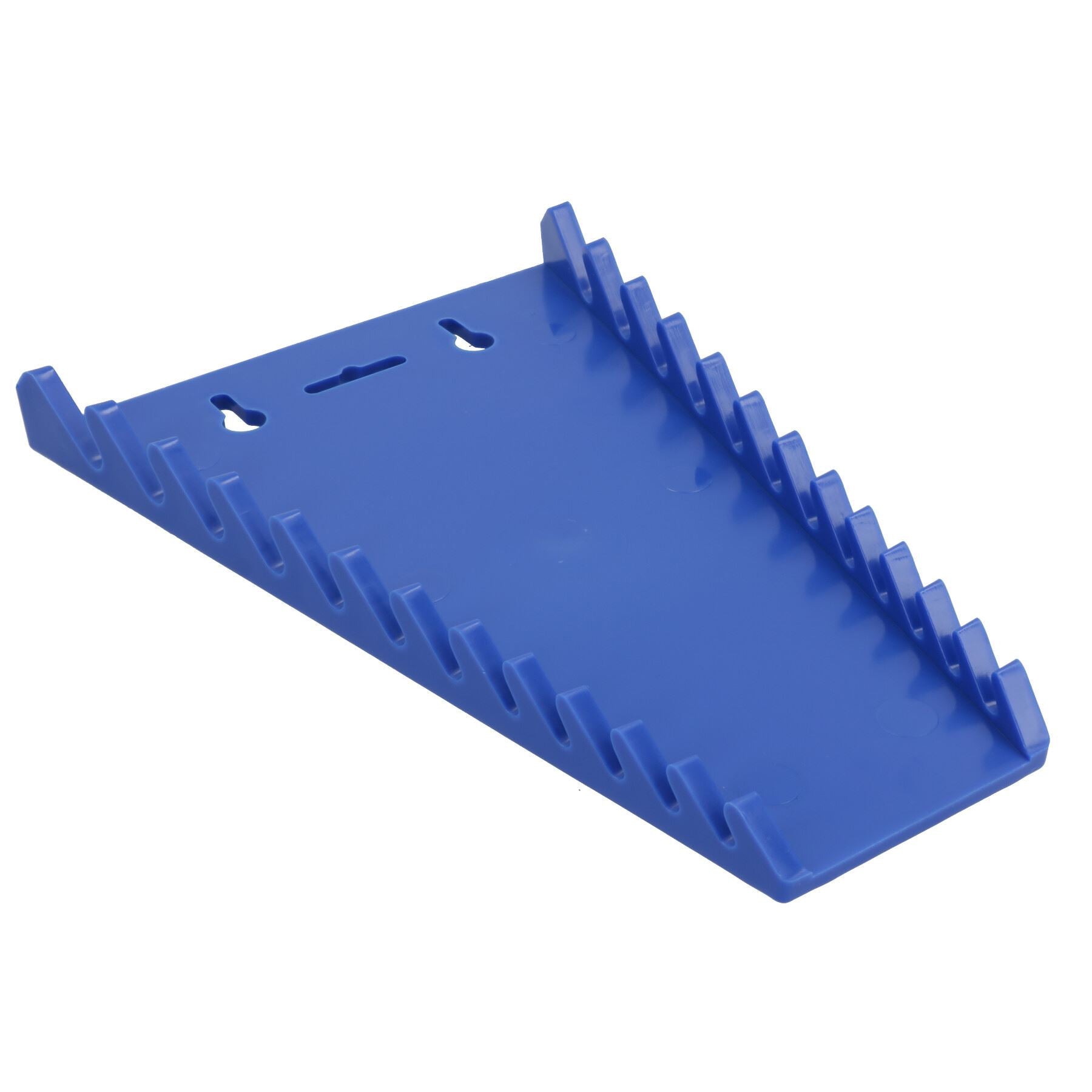 Blue Spanner Wrench Storage Rack Holder Hanger Organiser Tray 12 Spanners