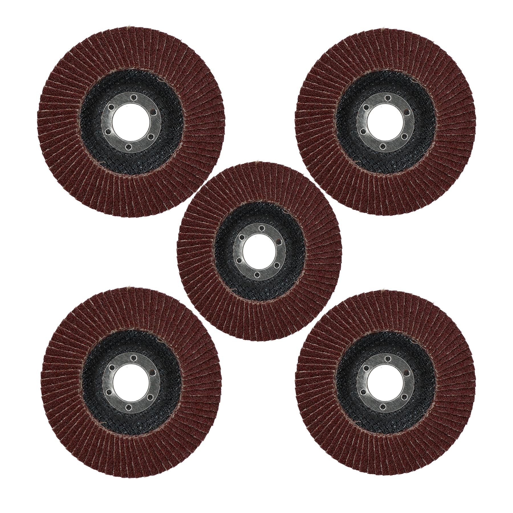 40 / 60 / 80 Grit Flap Discs Sanding Grinding For 4-1/2" Angle Grinders