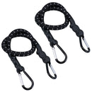 24” Bungee Strap with Metal Carabiners Hook Tie Down Fastener Holder