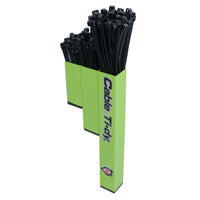 Cable Tie Holder Storage Rack with Magnetic Fixings + 200 Cable Ties