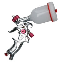 Mini HVLP RED gravity feed spray gun 0.8mm nozzle AT811