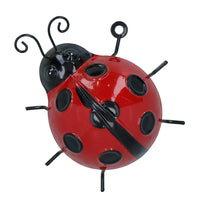 Medium 3D Metal Ladybird Wall Art Home Garden Decor Ornament Gift 6x11x12cm