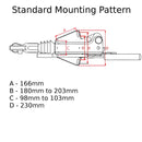 Trailer Braked Hitch Coupling with LOCK 1400kg Bradley 50mm Tow Ball Bar