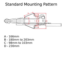 Trailer Braked Hitch Coupling with LOCK 1400kg Bradley 50mm Tow Ball Bar