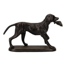 Golden Retrievor Labrador Dog Cast Iron Statue Figure Trophy Fireplace Ornament