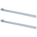 HD Strap Tailgate Straight Hinge for 12mm Pins 460mm Long Zinc Plated