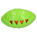 Dog Play Time Tough Crunch Rugby Ball Dog Toy Medium 13cm/5" 2pk