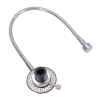 1/2in Drive Torque Setting Angular Gauge with Magnetic Flexible Arm for Fasteners