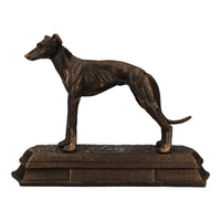 Greyhound Whippet Dog Cast Iron Statue Figure Trophy Fireplace Ornament