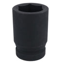 1" Drive Double Deep MM Impact Impacted Socket 6 Sided Single Hex