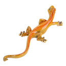 Yellow Speckled Gecko Lizard Resin Wall Shed Sculpture Statue House Small