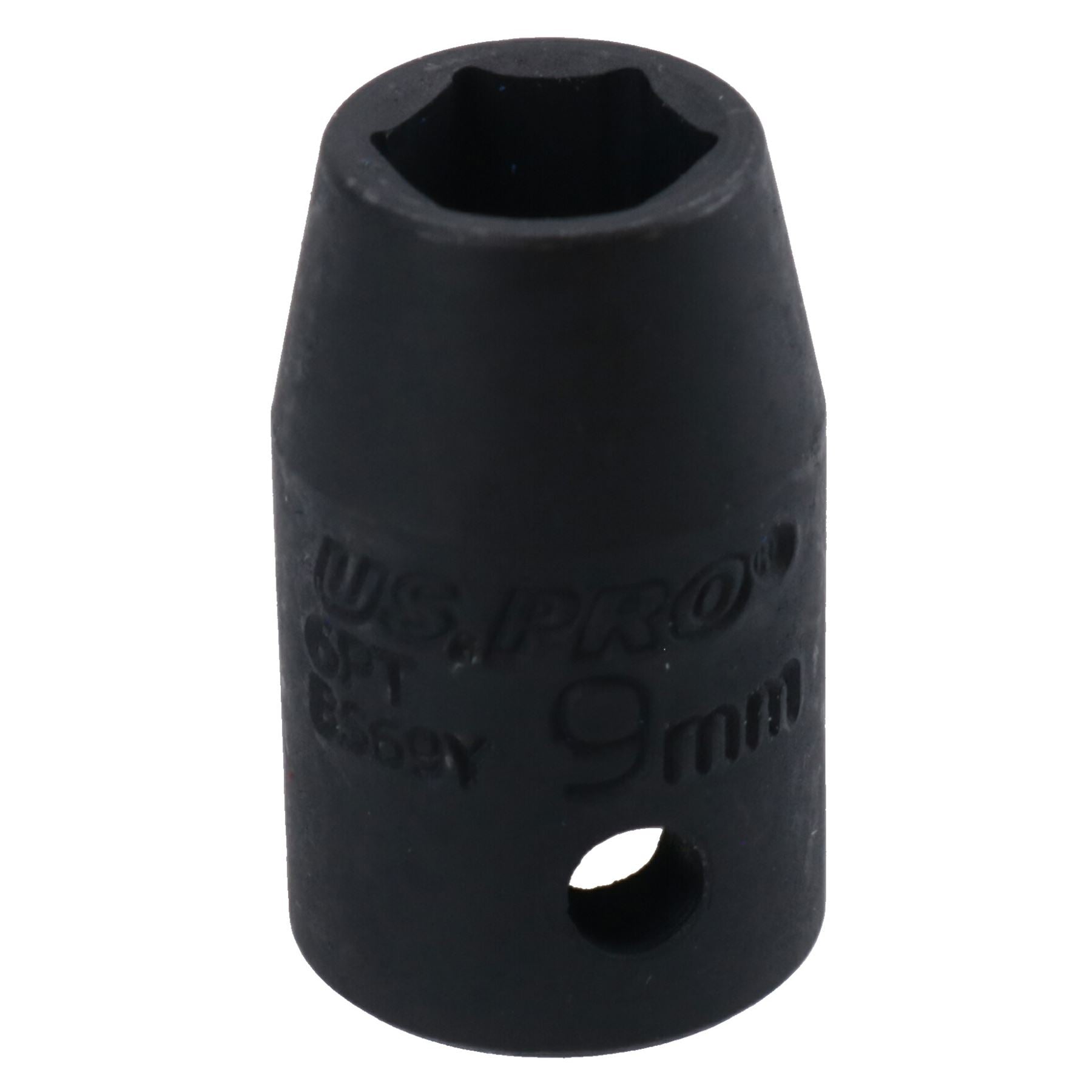 3/8in Drive Shallow Stubby Metric Impacted Impact Socket 6 Sided Single Hex