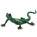 Green Gecko Lizard Resin Wall Shed Sculpture Statue Ornament House Medium