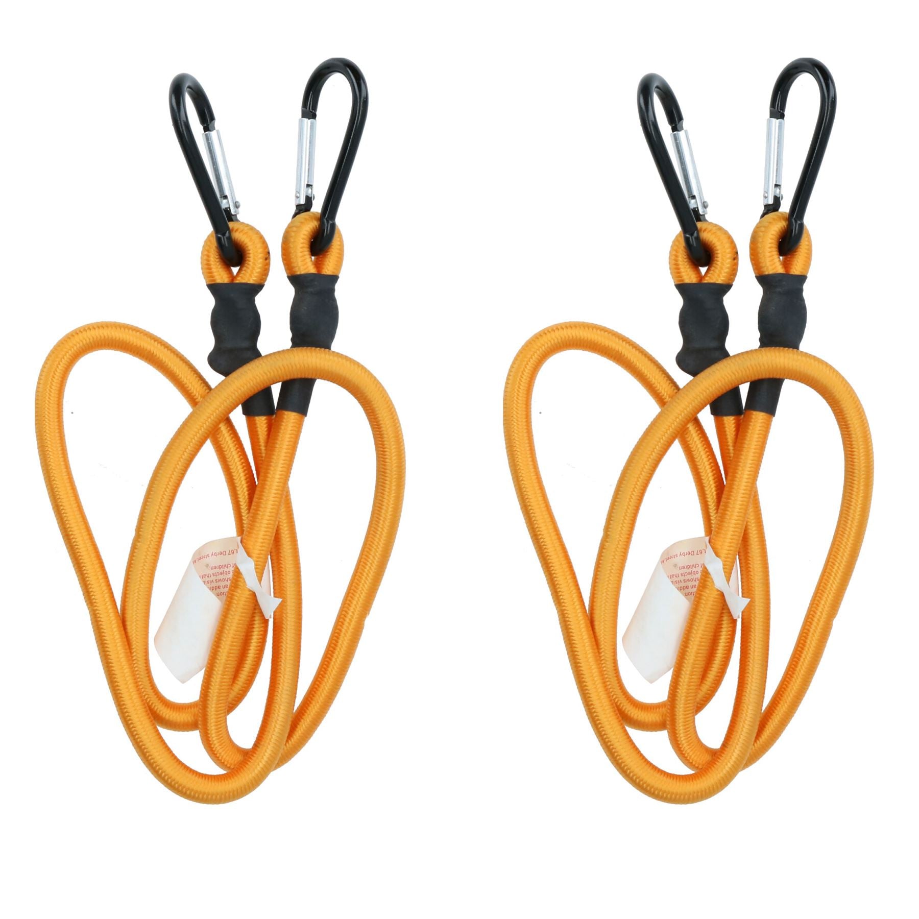 48” Bungee Rope with Carabiner Clips Cords Elastic Tie Down Fasteners