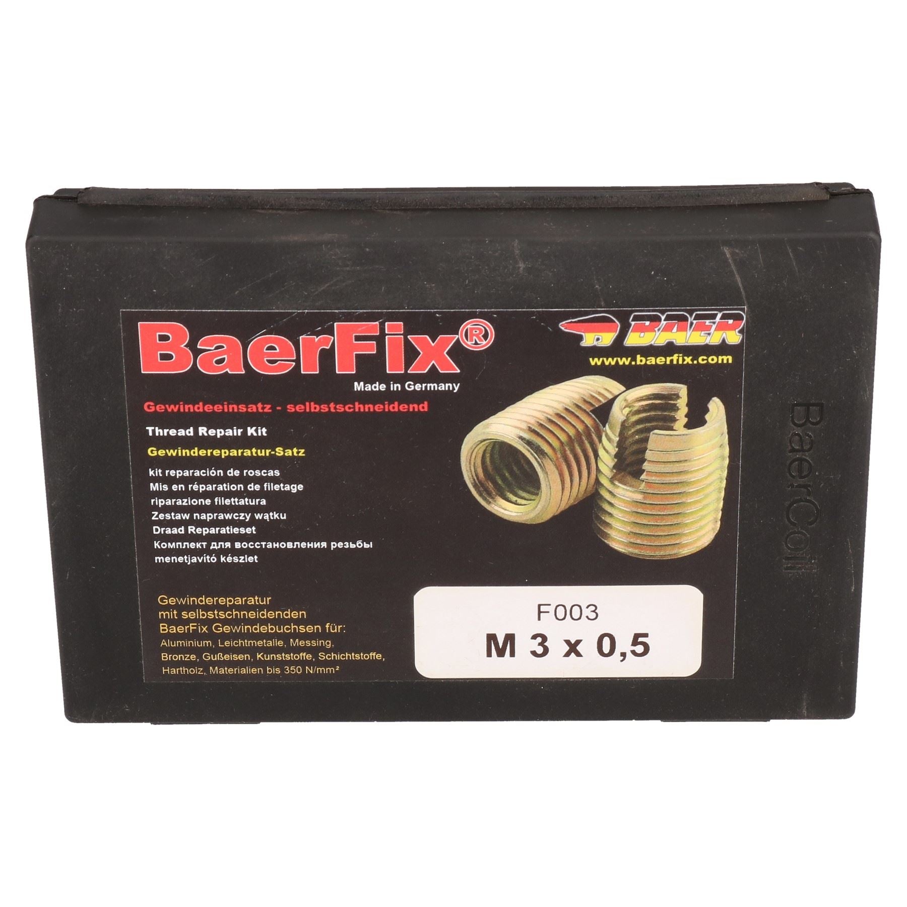 BaerFix Self Tapping damaged Thread Repair Kits Inserts Metric + Imperial Sizes