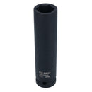 Extra Deep Long Metric MM Impact Socket 1/2" Drive 6 Sided Single Hex