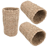 3PK Medium Small Animals Boredom Breaker Seagrass Play Tunnel 13x13x24cm