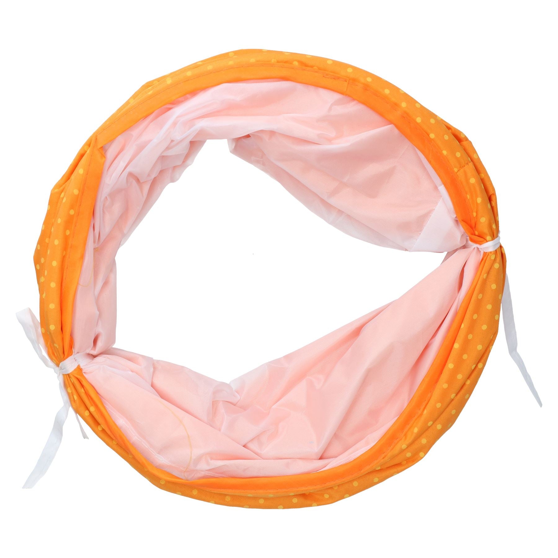 Cat Kitten Hide and Seek Collapsible Pop Up Orange Play Tunnel