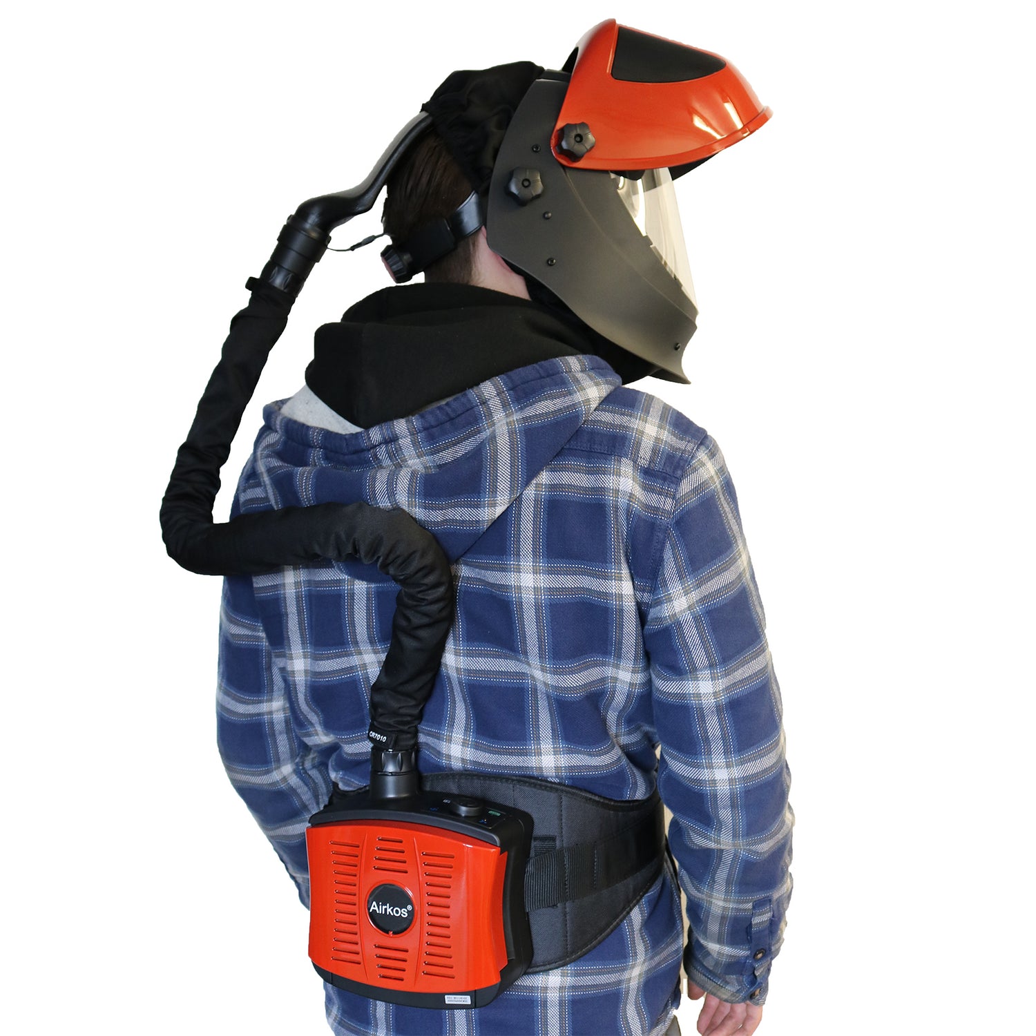 Airfed Auto Darkening Welding & Grinding Flip Mask Helmet System Weltek