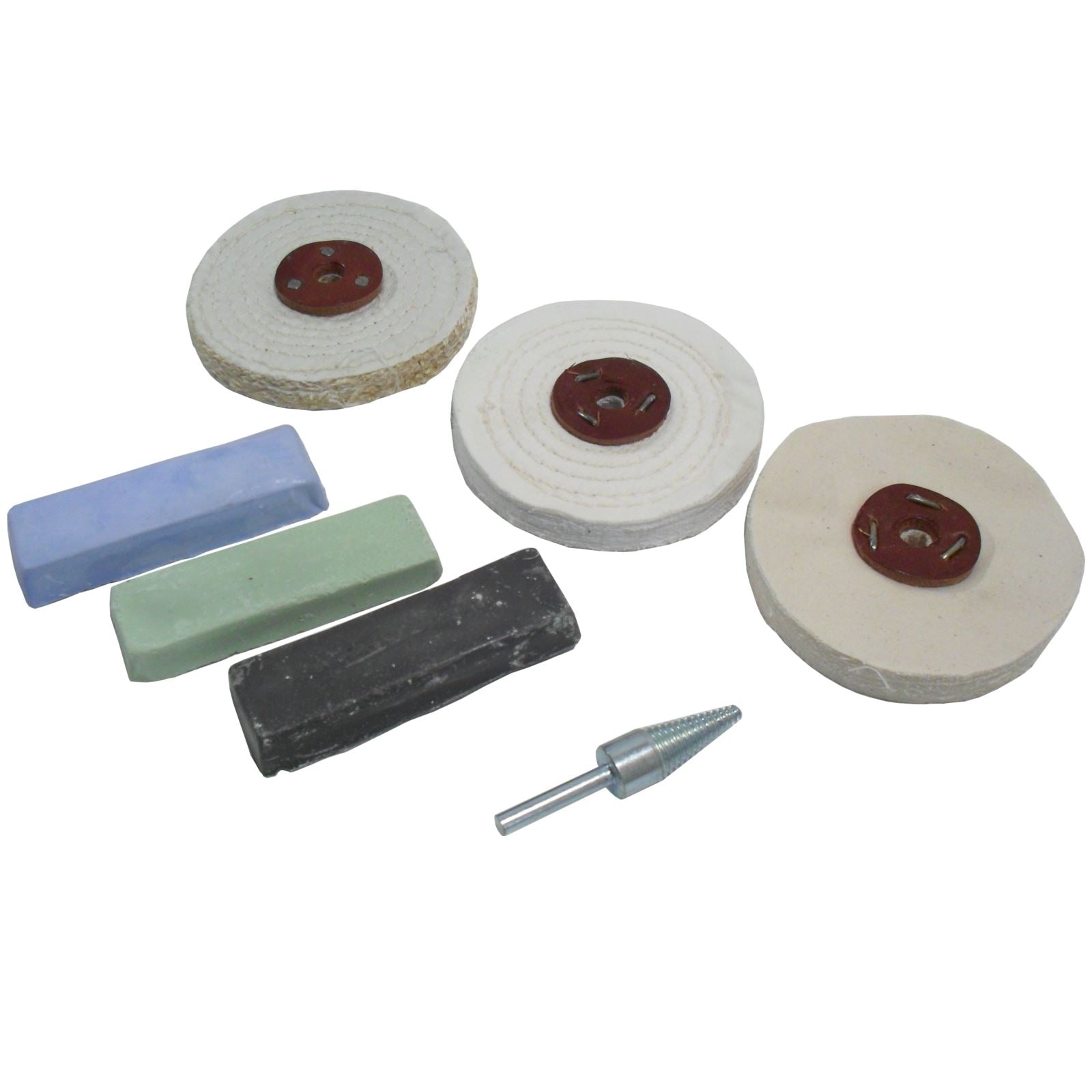 Budget Polishing Kit Coarse / Medium and Fine Mops 4" POL03