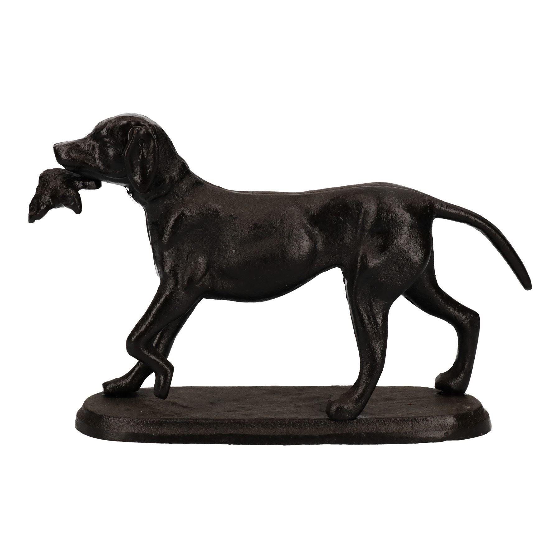 Golden Retrievor Labrador Dog Cast Iron Statue Figure Trophy Fireplace Ornament