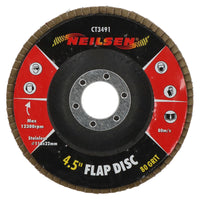 40 / 60 / 80 Grit Flap Discs Sanding Grinding For 4-1/2" Angle Grinders