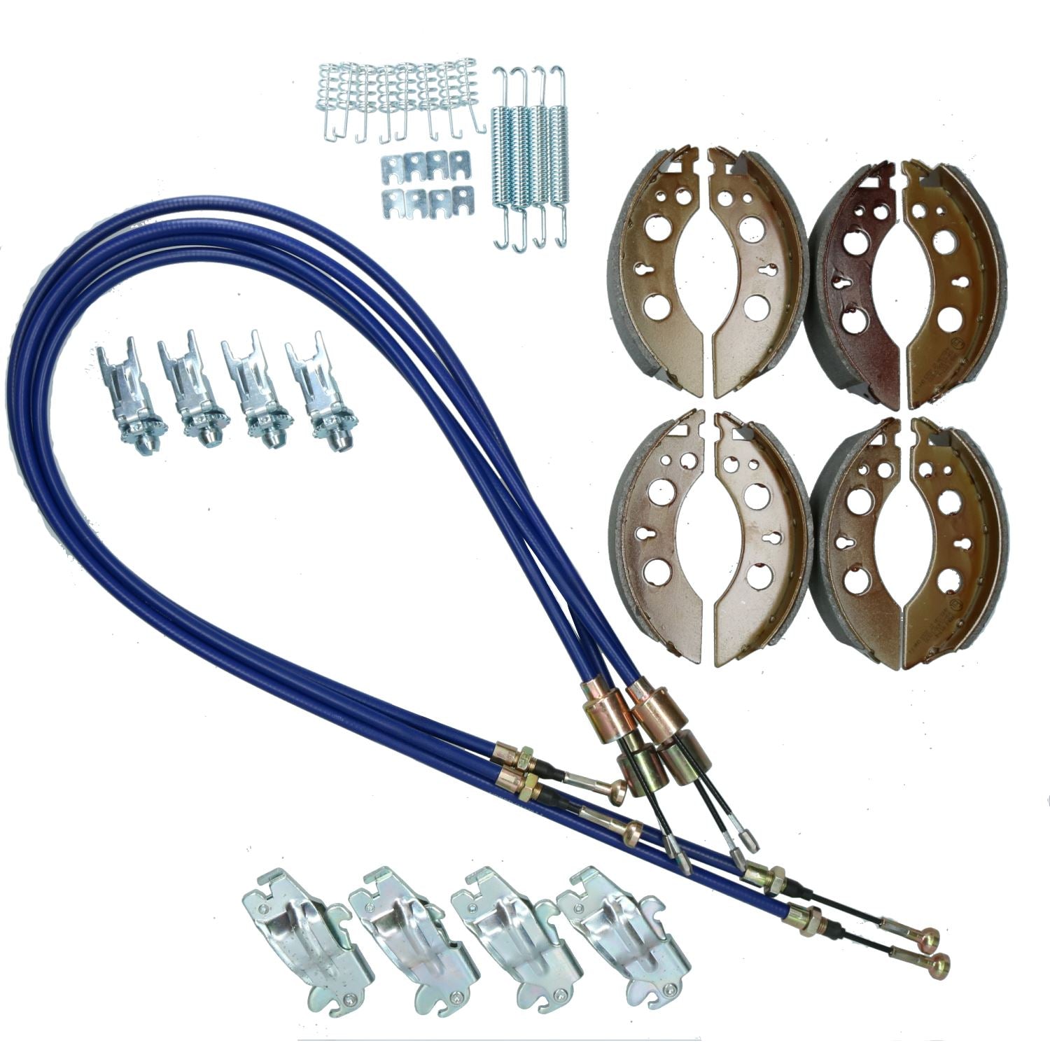 Brake Shoe & Cable Kit for Indespension FB26085 Flatbed Dropside Trailer 2600kg