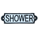 Shower Cast Iron Sign Plaque Door Wall House Home Gate Post Bathroom Hotel