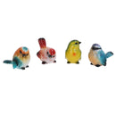 Set Of 4 Resin Birds Ornament Statue Garden House Decor Yard Home Animal