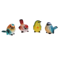 Set Of 4 Resin Birds Ornament Statue Garden House Decor Yard Home Animal