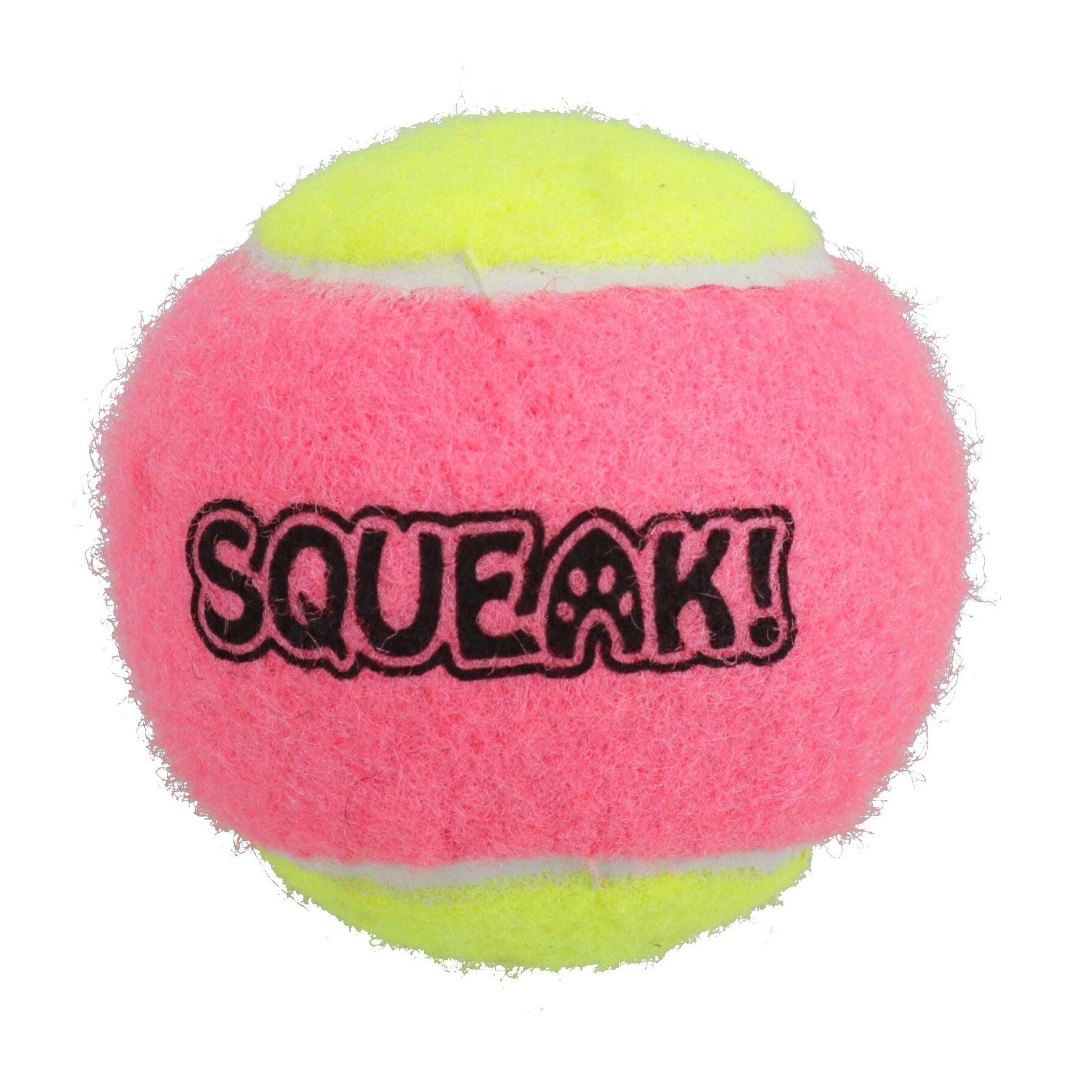 3pk Medium Squeaky Tennis Balls Puppy Dog Chuck Fetch Play Time- 6.5cm