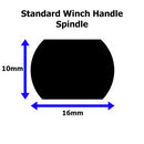 Replacement Winch Handle for 2 Speed Car Transporter & Boat Trailer Winches