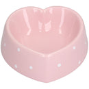 Heart Shaped Poka Dot Small Animal Puppy Kittens Small Dog Bowl 15cm/300ml