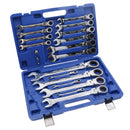 Metric Flexi Headed Ratchet Combination Spanner Wrench 8mm – 32mm 20pc Set