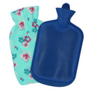 2 Litre Hot Water Bottle with Polyester Fleece Cover Cosy Revitalize Therapy