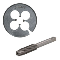 1/4" -5/8" UNC Tap & Die Tungsten Steel Taper and 38mm Split Die