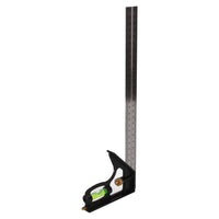 6" + 12" Engineers Square Adjustable Combination Set Square + Spirit Level 2pc