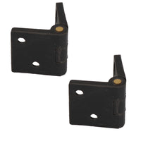 Black Reinforced Nylon Plastic Hinge 38x67mm Italian Made Industrial Quality