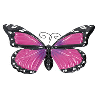 Large 3D Purple Metal  Butterfly Garden/Home Wall Art Ornament 8x24x36cm